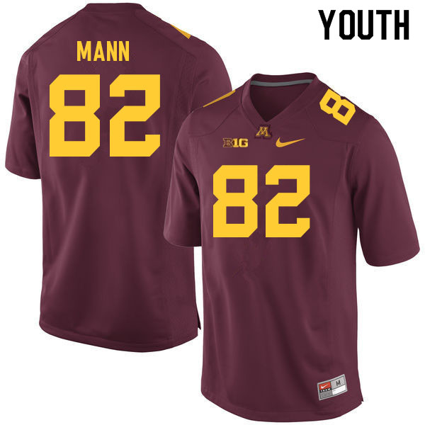 Youth #82 Jonathan Mann Minnesota Golden Gophers College Football Jerseys Sale-Maroon